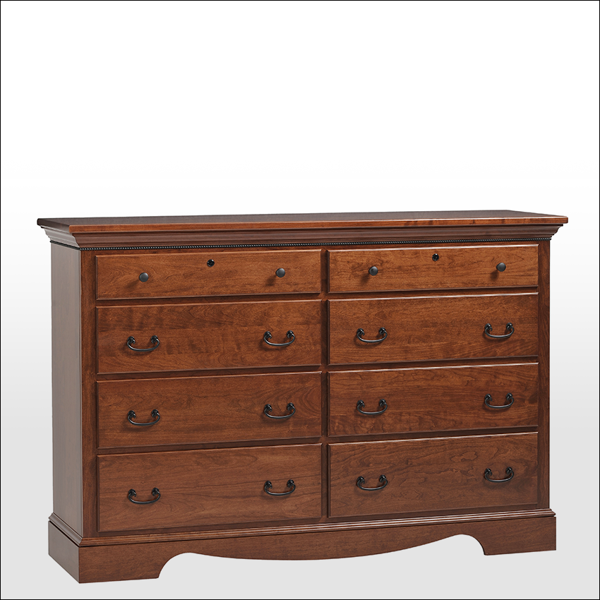 MERLOT  #7006, 8-Drawer Dresser