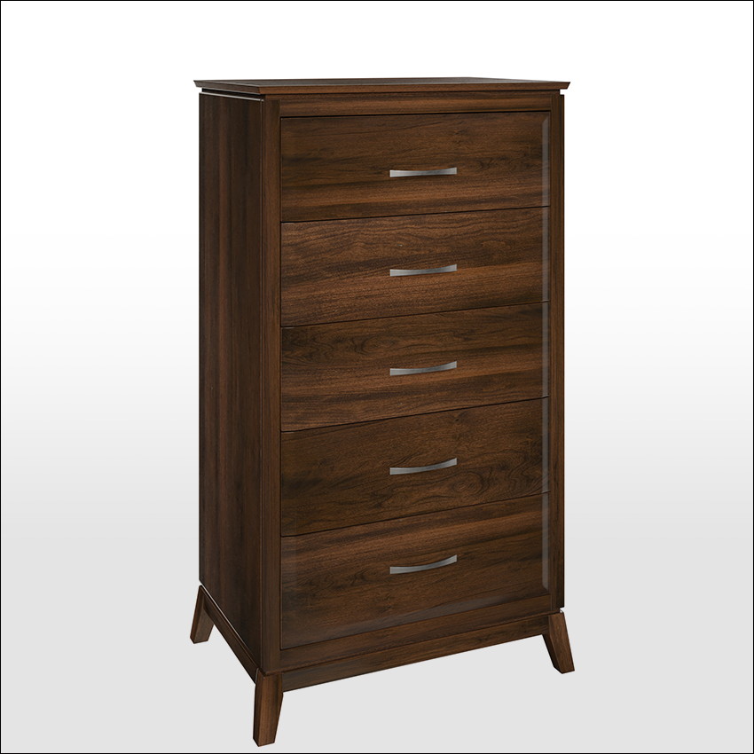 SARATOGA #8606, 5-Drawer. Chest of Drawers
