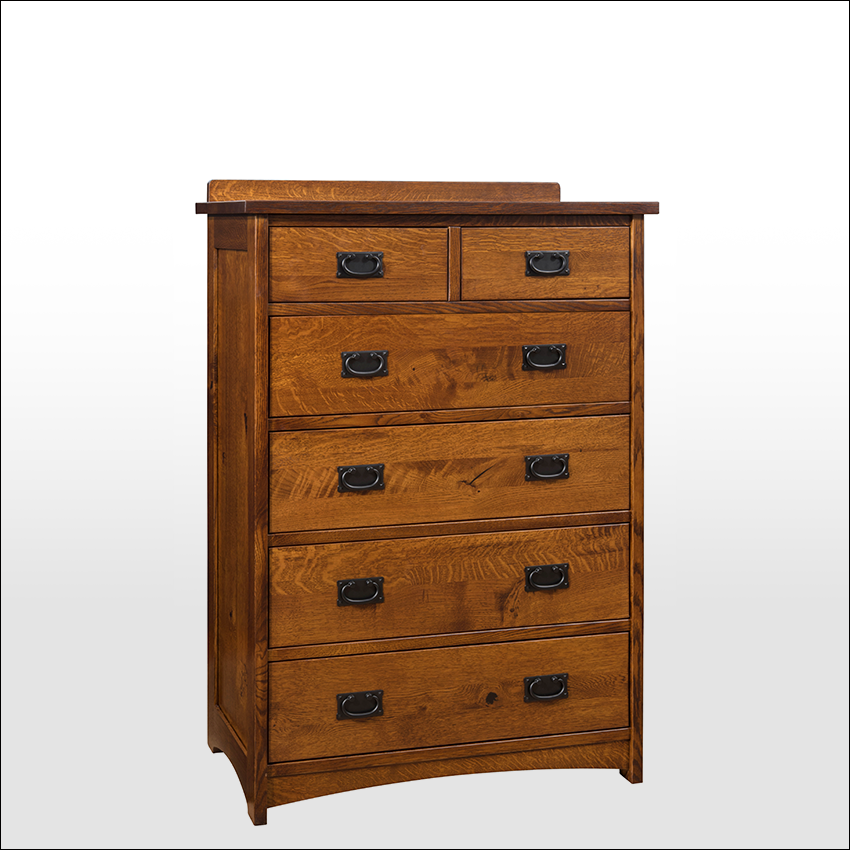 MISSION RETREAT #9206, 6-Drawer, Chest of Drawers