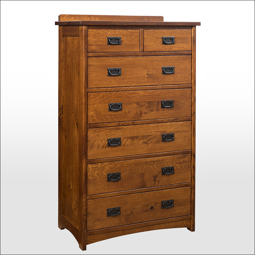 MISSION RETREAT #9211, 7-Drawer Tall Chest