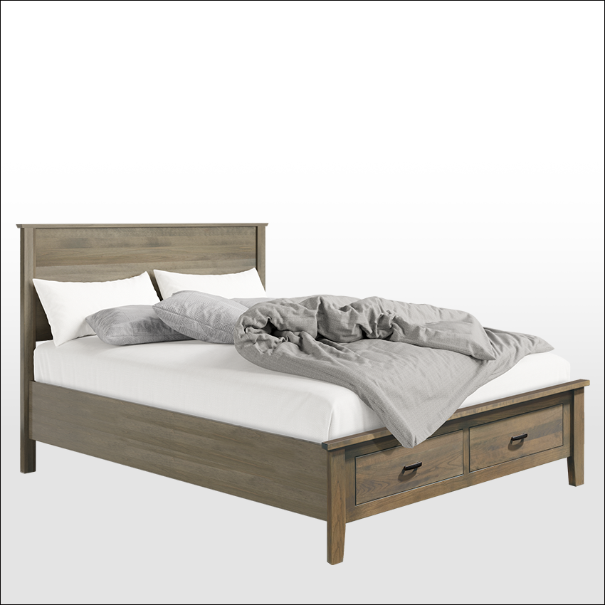 SARATOGA #8692-1, Bed w/Footboard Storage (2 Drawer)