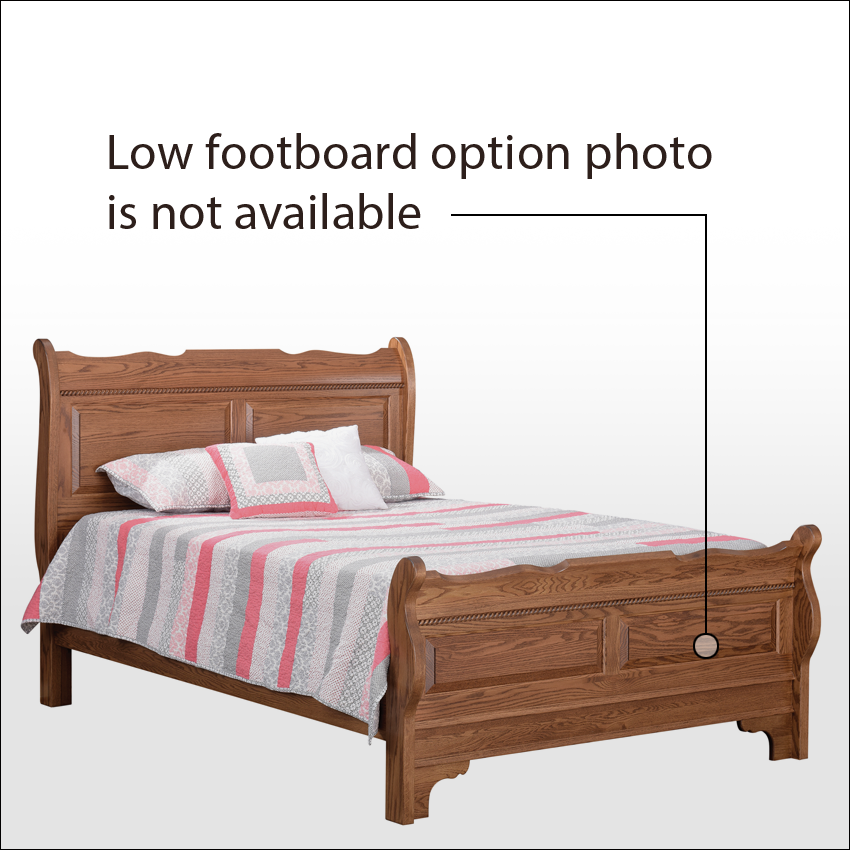 BERKSHIRE  #9000-LF, Bed with Low Footboard