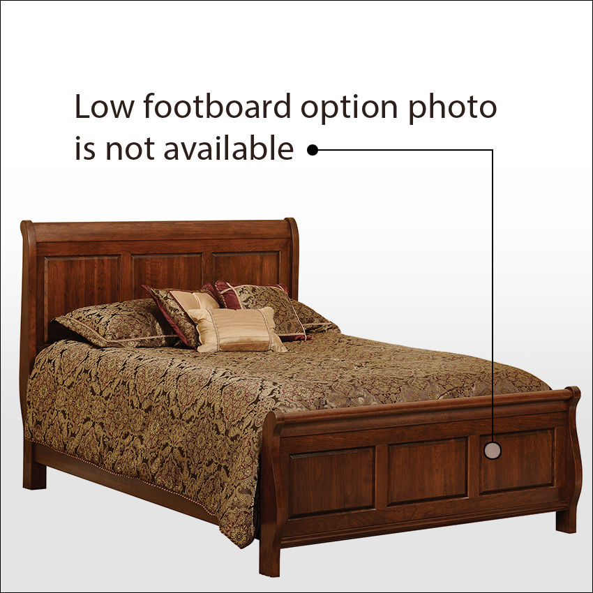 WILKSHIRE  #1801-LF, Sleigh Bed w/Low Footboard