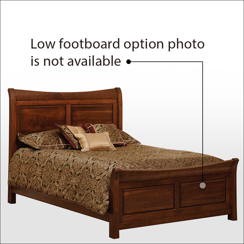 WILKSHIRE  #3400B-LF, Bevel Panel Bed w/Low Footboard