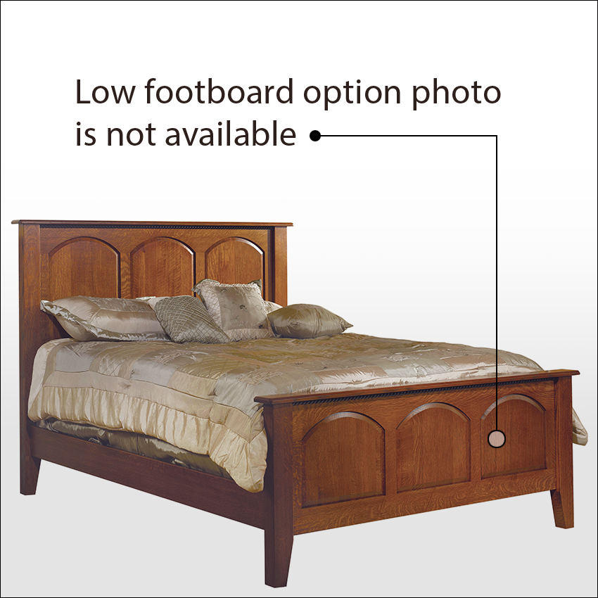 TROYER RIDGE BED  S-1 #5000-LF, Carlisle Shaker Bed w/Low Footboard