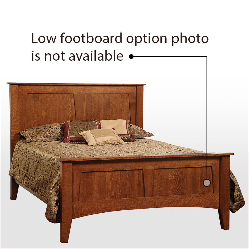 TROYER RIDGE  S-2 #8001-LF, Heirloom Bed w/Low Footboard