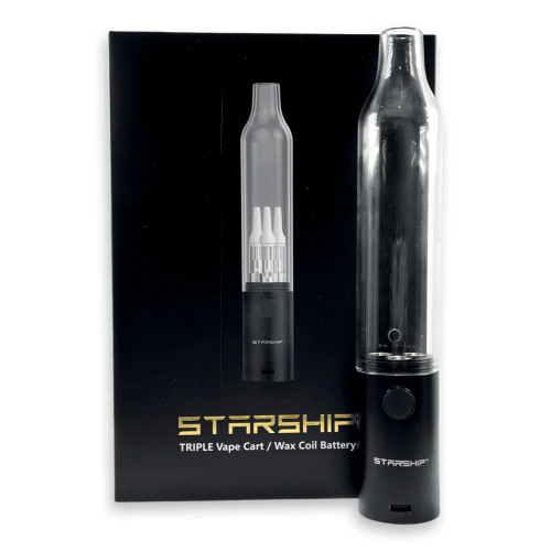 STARSHIP TRIPLE VAPE CART / WAX COIL BATTERY