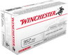 Winchester USA Ammunition - 357 Magnum - 110 Grain Jacketed Hollow Point - 50 Rounds - Brass Case
