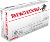 Winchester Ammunition - 45 ACP - 230 Grain Full Metal Jacket - 500 Rounds - Brass Case