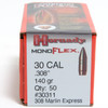 Hornady MonoFlex Bullets - 30 Cal (.308") - 308 Marlin Express - 140 Grain MonoFlex (Lead Free) - 50 Projectiles