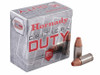 Hornady Critical Duty Ammunition - 9mm Luger - 124 Grain +P Flex Tip - 25 Rounds - Nickel Plated Brass Case