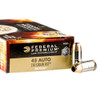 Federal Premium Ammunition - 45 ACP - 230 Grain HST Jacketed Hollow Point - 50 Rounds - Nickel Plated Brass Case