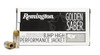 Remington Golden Saber Ammunition - 40 S&W - 180 Grain Brass Jacket Hollow Point - 50 Rounds - Nickel Plated Brass Case