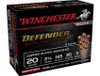 Winchester Defender Ammunition - 20 Gauge - 2 3/4" - 3 Buck - 20 Pellets - Copper Plated Buckshot - 10 Rounds