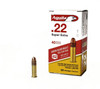 Aguila High Velocity Ammunition -  22 Long Rifle - 40 Grain Copper Plated Solid Point - 50 Rounds - Brass Case