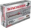 Winchester Varmint X - 243 Winchester 58 Grain Polymer Tip - 200 Rounds - Brass Case