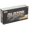 CCI Blazer Ammunition - 380 Auto - 95 Grain Full Metal Jacket - 50 Rounds - Brass Case
