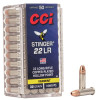 CCI Stinger Ammunition - 22 Long Rifle - 32 Grain Copper Plated Hollow Point - 50 Rounds - Nickle Plated Brass Case