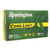 Remington Core-Lokt Ammunition - 30-06 Springfield - 150 Grain Pointed Soft Point - 20 Rounds - Brass Case