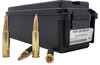 Miwall New Ammunition - 308 Winchester - 150 Grain Jacketed Soft Point - 100 Rounds W/Free Ammo Can- Brass Case