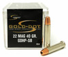 Speer Gold Dot Ammunition - 22 Win Mag - 40 Grain Gold Dot Hollow Point - 50 Rounds - Nickel Plated Brass Case