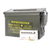 Winchester NATO Ammunition - 9MM Luger - 124 Grain Full Metal Jacket - 1000 Rounds in Metal Ammo Can - Brass Case