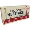 Fiocchi Heritage Ammunition - 38 S&W Short - 145 Grain Full Metal Jacket - 50 Rounds