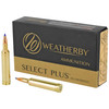 Weatherby Select Plus Ammunition - 257 Weatherby - 100 Grain Barnes TTSX - 20 Rounds