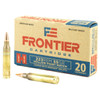 Frontier Ammunition - 223 Remington - 55 Grain Hollow Point Match - 20 Rounds - Brass Case