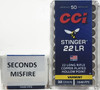 CCI Stinger Ammunition - 22 Long Rifle - 32 Grain Copper Plated Hollow Point - 50 Rounds - FACTORY SECONDS