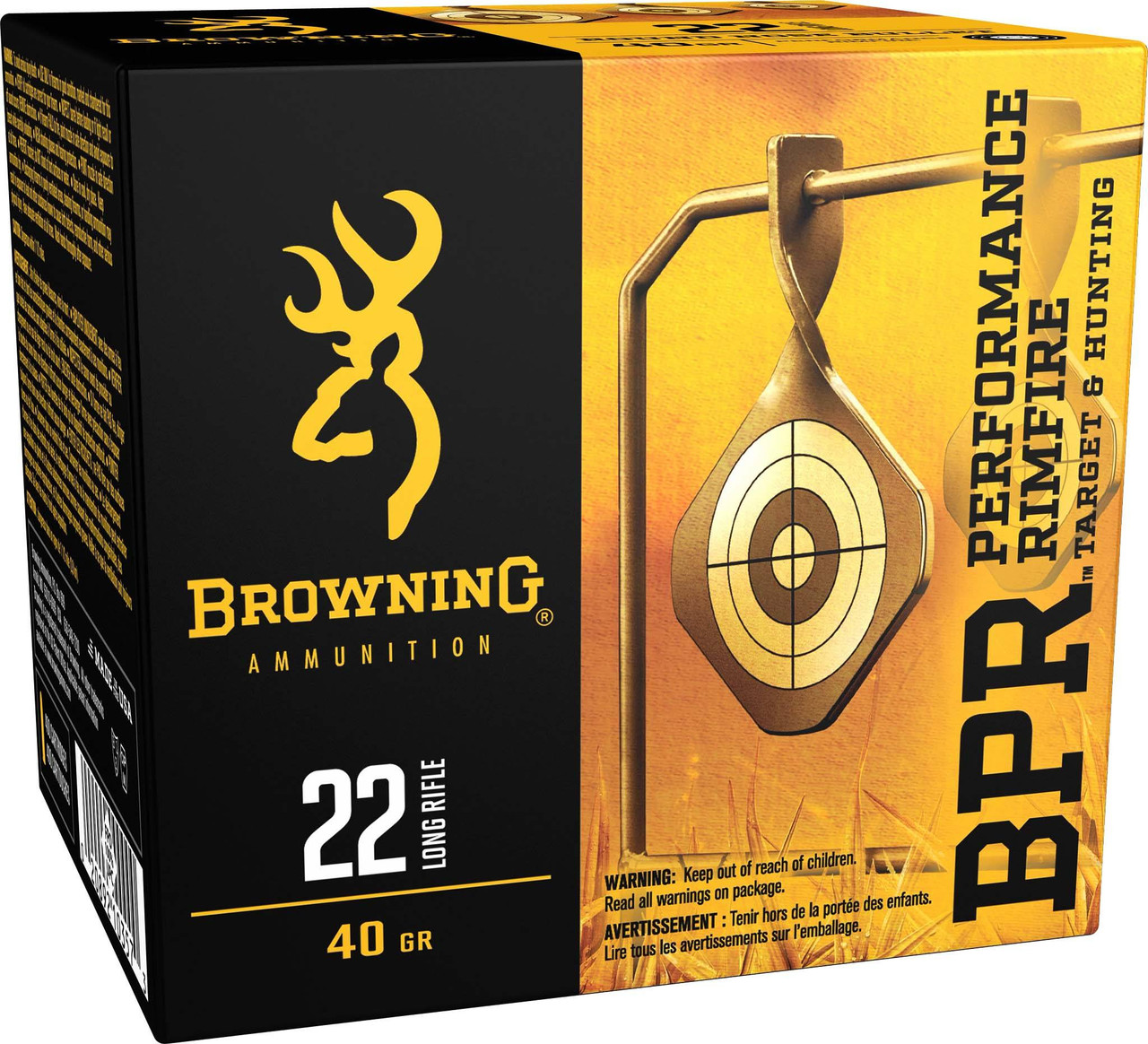 Browning | 22 Long Rifle 40gr RN | 1600 Rounds | Miwall Wholesale