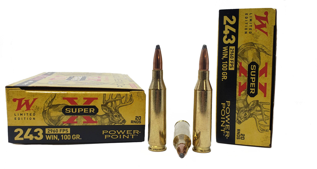 Winchester | 243 Winchester 100gr JSP | 20 Rounds | Miwall