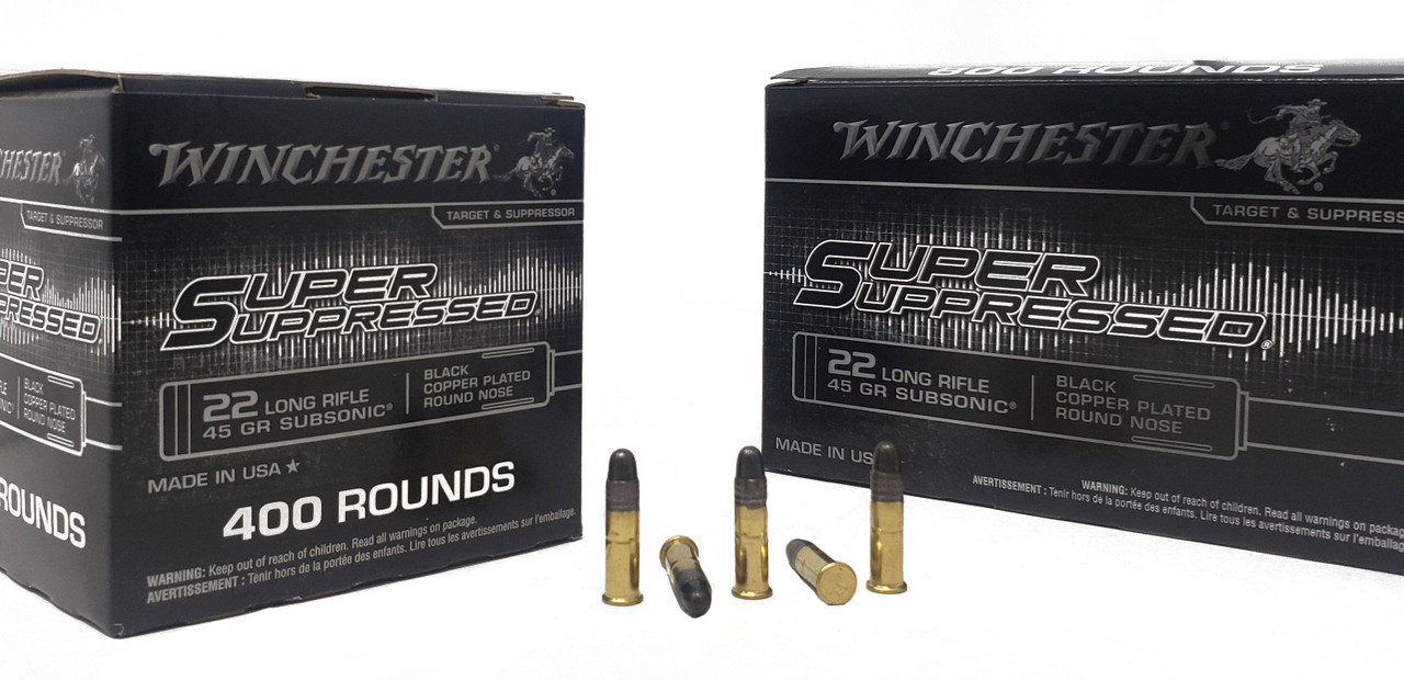 Winchester | 22 Long Rifle 45gr RN | 400 Rounds | Miwall Wholesale