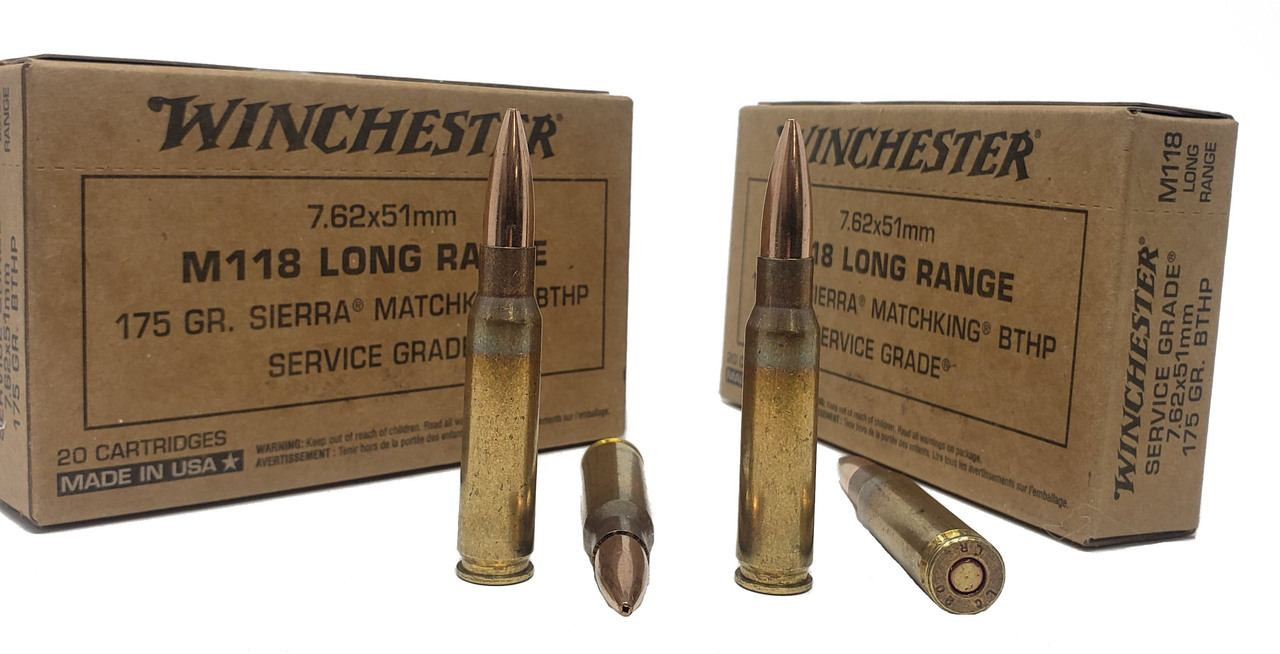 Winchester Service Grade Ammunition - 7.62x51 MM M118 Long Range