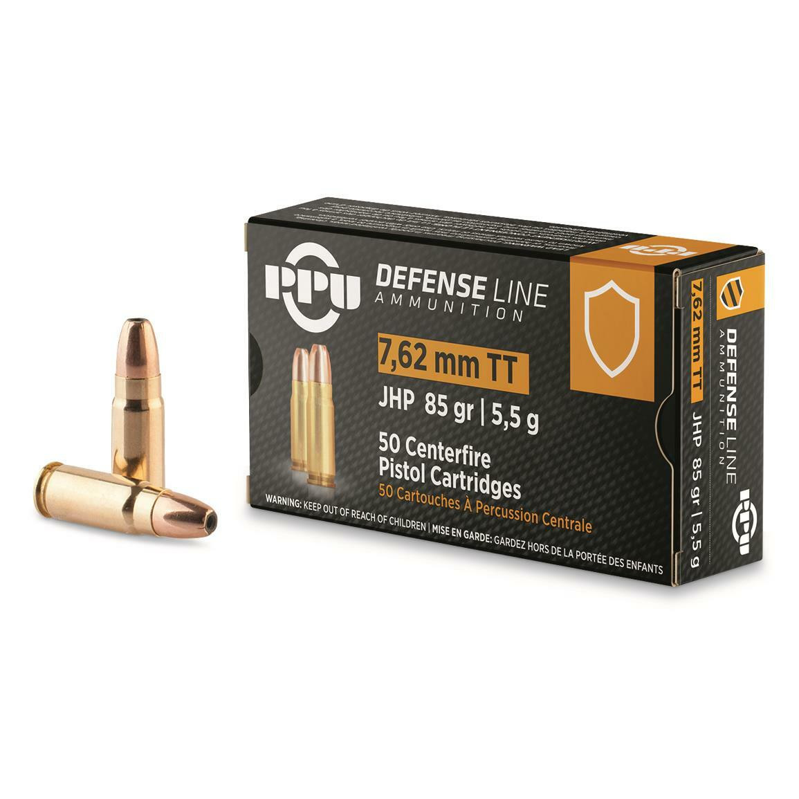Prvi | 7.62x25 Tok 85gr JHP | 50 Rounds | Miwall Wholesale Ammunition