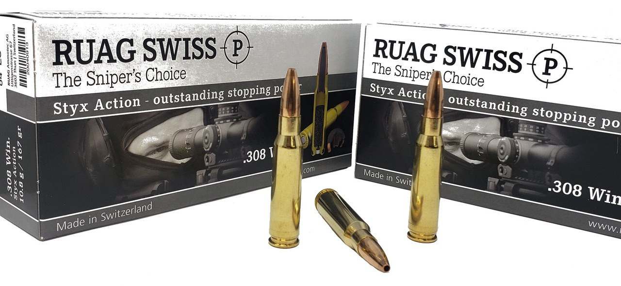 ☆ よとぽん ☆ 12/7 Swiss | .308 Win 167gr HP | 20 Rounds | Miwall Wholesale Ammunition