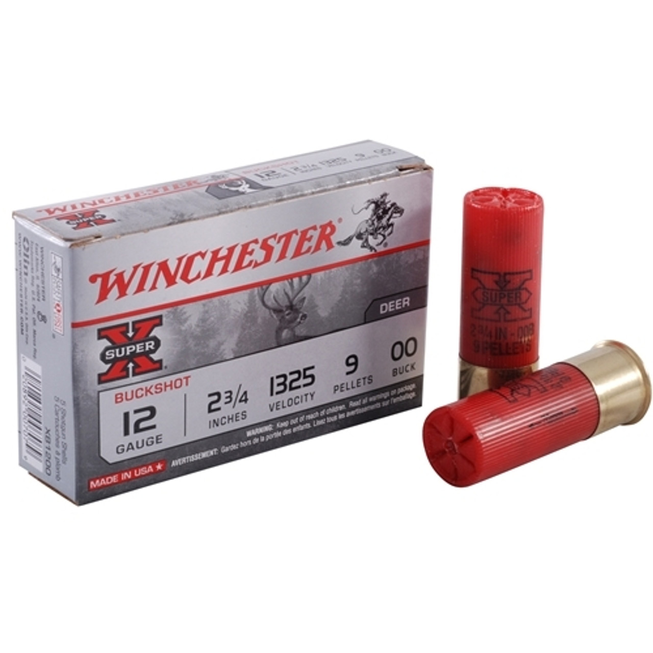 Winchester 12 Gauge Ammunition Super-X High Brass X122 2-3/4 #2