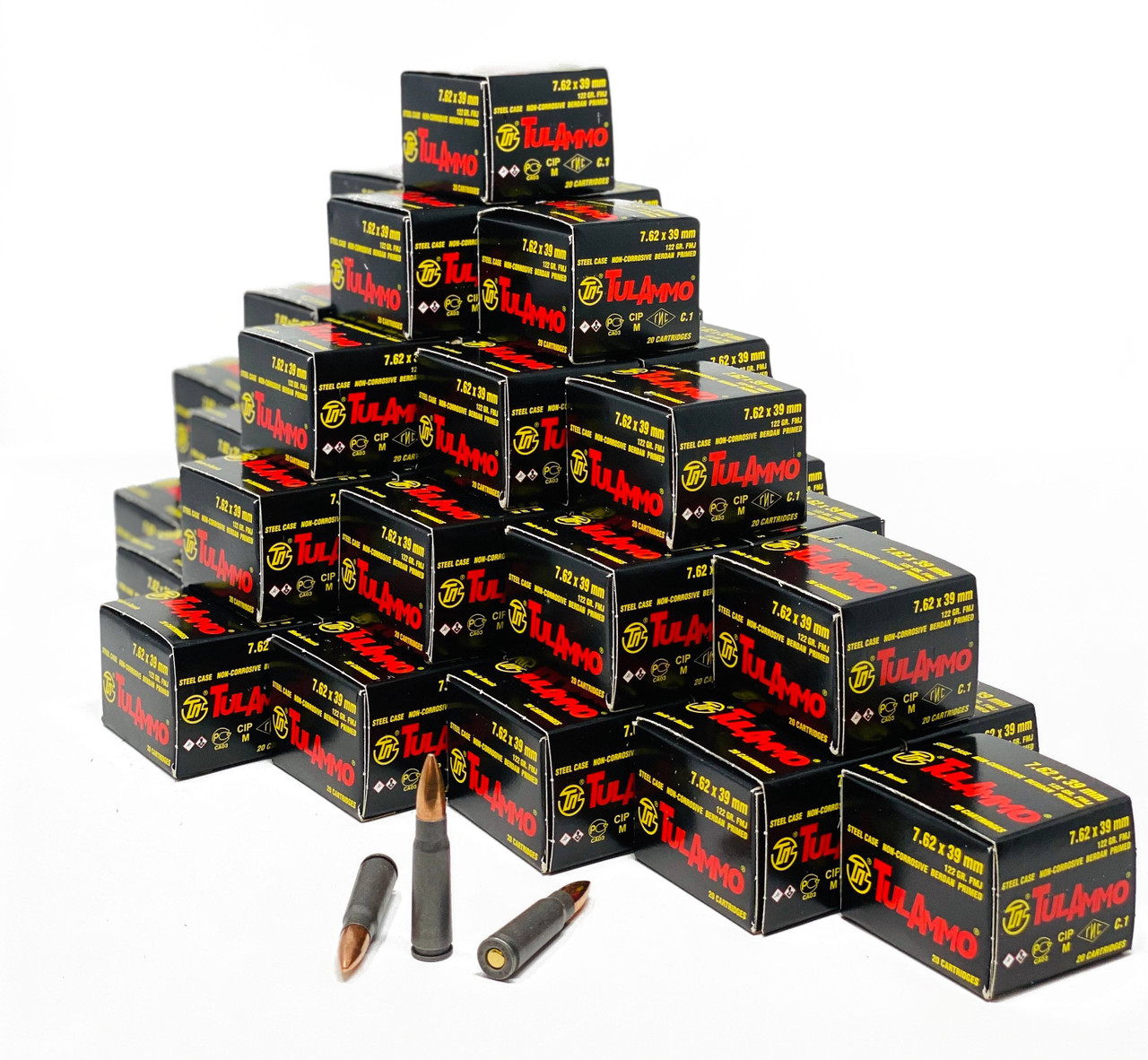 Tula | 7.62x39mm 122gr FMJ | 1000 Rounds | Miwall Wholesale Ammunition