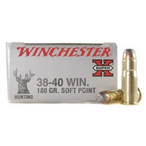 Winchester Super-X Ammunition - 38-40 Winchester - 180 Grain Power Point - 50 Rounds - Brass Case Winchester Super-X Ammunition - 38-40 Winchester - 180 Grain Power Point - 50 Rounds - Brass Case