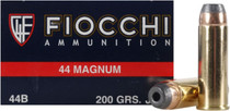 Fiocchi Ammunition - 44 Remington Magnum - 200 Grain Jacket Hollow Point - 50 Rounds - Brass Case Fiocchi Ammunition - 44 Remington Magnum - 200 Grain Jacket Hollow Point - 50 Rounds - Brass Case