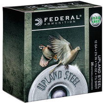 Federal Upland Ammunition - 12 GA - 2 3/4" - #7.5 Steel Shot - 250 Rounds - Case