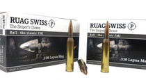 Swiss P Ammunition - 338 Lapua Mag - 251 Grain Full Metal Jacket - 100 Rounds - Brass Case Swiss P Ammunition - 338 Lapua Mag - 251 Grain Full Metal Jacket - 100 Rounds - Brass Case