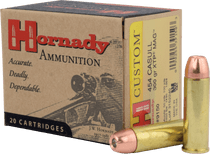 Hornady Custom Ammunition - 454 Casull - 300 Grain XTP Jacketed Hollow Point - 20 Rounds - Brass Case