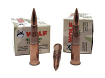 Wolf Military Classic Ammunition - 7.62x54R - 148 Grain Full Metal Jacket - 20 Rounds - Steel Case Wolf Military Classic Ammunition - 7.62x54R - 148 Grain Full Metal Jacket - 20 Rounds - Steel Case