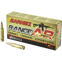 Barnes Ammunition - 5.56x45 MM - 52 Grain Open Tip  Lead Free - 20 Rounds - Brass Case Barnes Ammunition - 5.56x45 MM - 52 Grain Open Tip  Lead Free - 20 Rounds - Brass Case