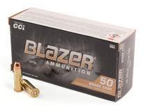Blazer Ammunition - 38 Special - 125 Grain Full Metal Jacket - 50 Rounds - Brass Case Blazer Ammunition - 38 Special - 125 Grain Full Metal Jacket - 50 Rounds - Brass Case