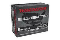 Winchester Silver Tip Ammunition - 9 MM - 115 Grain Silver Tip Hollow Point - 20 Rounds - Brass Case Winchester Silver Tip Ammunition - 9 MM - 115 Grain Silver Tip Hollow Point - 20 Rounds - Brass Case