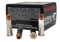 Winchester Supreme Ammunition - 38 Special +P - 130 Grain SXT HP - 20 Rounds - Nickel Plated Brass Winchester Supreme Ammunition - 38 Special +P - 130 Grain SXT HP - 20 Rounds - Nickel Plated Brass