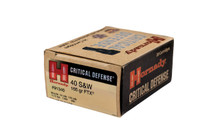 Hornady Critical Defense Ammunition - 40 S&W - 165 Grain FTX - 20 Rounds - Brass Case Hornady Critical Defense Ammunition - 40 S&W - 165 Grain FTX - 20 Rounds - Brass Case