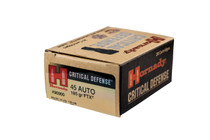 Hornady Critical Defense Ammunition - 45 ACP - 185 Grain FTX - 20 Rounds - Brass Case